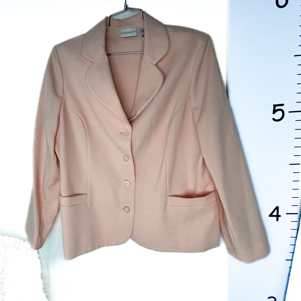 Alfred Dunner Peach Pink Blazer 16